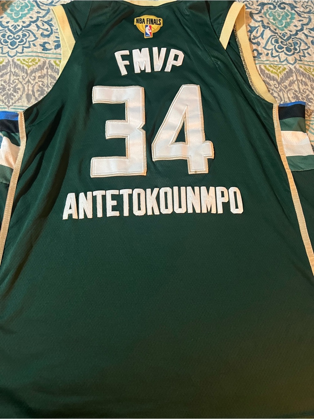 Nike Milwaukee Bucks Dark Green #34 Basketball Jersey 3XL fits like a 2XL - Picture 6 of 9